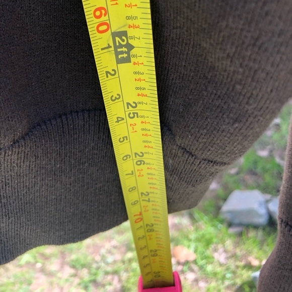 Banana Republic Silk Cotton Cashmere Brown size medium V Neck sweater - Picture 5 of 9